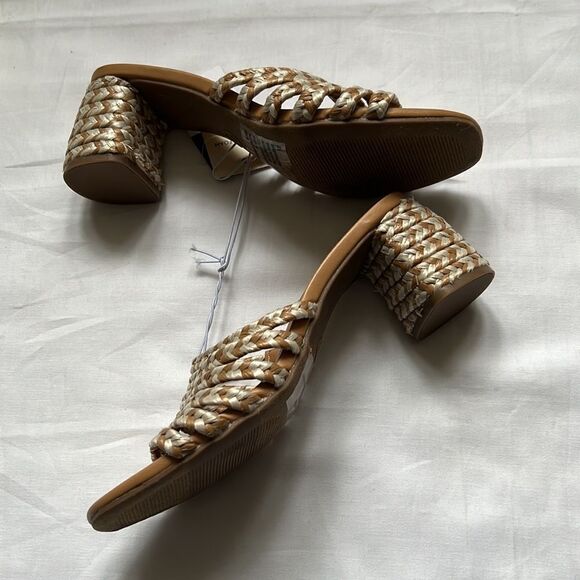 𝅺⭐️nwt Universal Threads Rachel Woven Block Heel Slide Sandals⭐️ - Picture 5 of 8